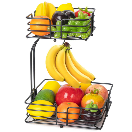 Iron Fruit Basket Kitchen Supplies Storage Convenient Disassembly - Mubimart