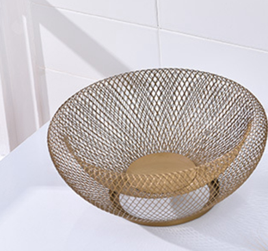 Iron Fruit Basket Simple Hollow Fruit Creative Basket - Mubimart -  