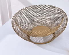 Iron Fruit Basket Simple Hollow Fruit Creative Basket - Mubimart -  