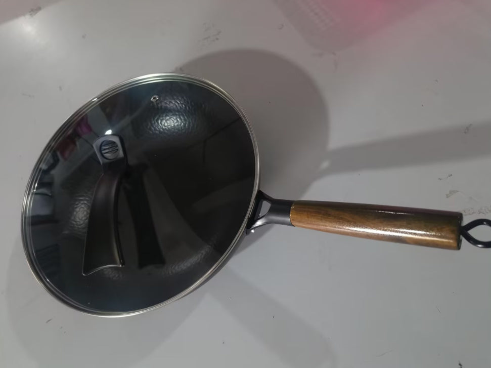 Iron Pan Traditional Iron Wok Handmade - Mubimart -  