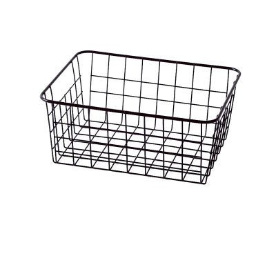 Iron Storage Basket Desktop Storage Basket - Mubimart -  