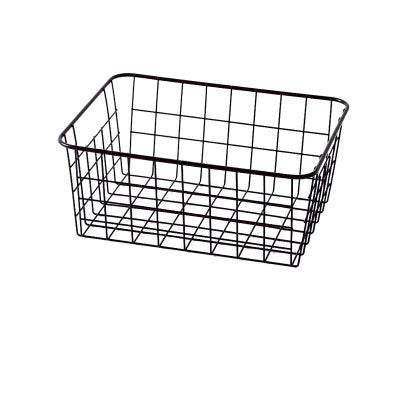 Iron Storage Basket Desktop Storage Basket - Mubimart