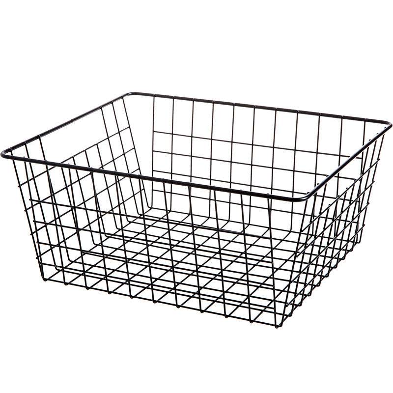 Iron Storage Basket Desktop Storage Basket - Mubimart