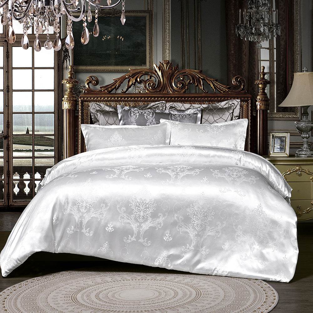 Jacquard duvet cover set - Mubimart
