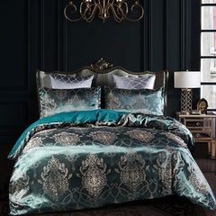 Jacquard duvet cover set - Mubimart -  