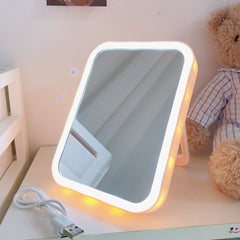 Japan Cute Desktop With Lighted Makeup Mirror - Mubimart -  