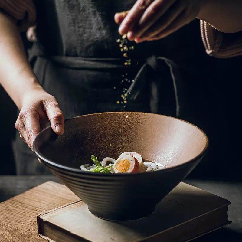 Japanese Ceramic Bowl Household Large Bowl Ramen Bowl - Mubimart