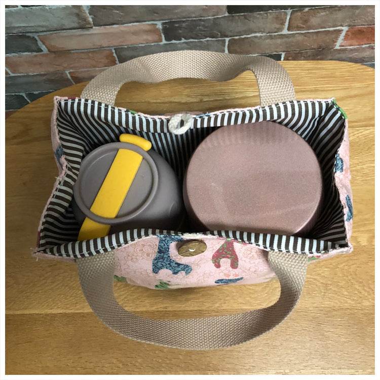 Japanese Cute Tote Bag Lunch Box Bag Lunch Bag Lunch Bag Canvas With Rice Mommy Bag Student Stew Pot - Mubimart