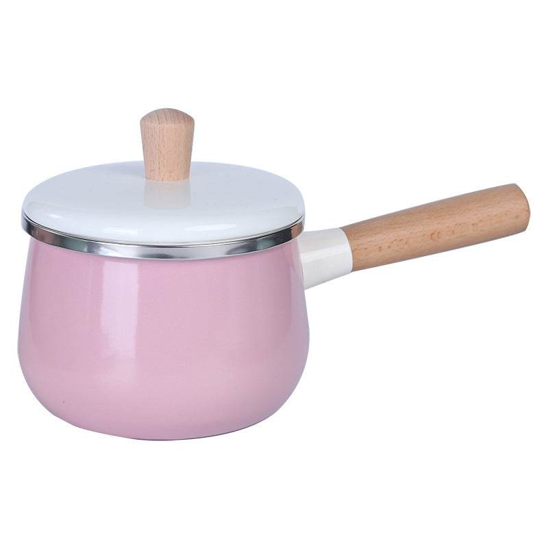 Japanese Enamel Soup Baby Food Supplement Milk Pot - Mubimart