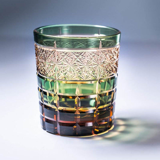 Japanese Hand-carved Wine Glass Crystal Glass Wine Glass - Mubimart