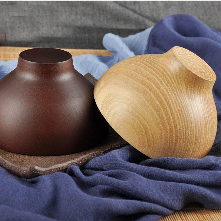 Japanese Jujube Wooden Bowl Wooden Rice Bowl Soup Bowl - Mubimart