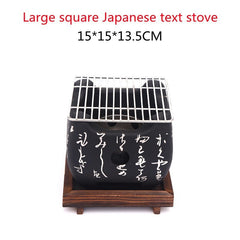 Japanese Mini Grill Household Smokeless Grill Indoor Charcoal Grill Wild Barbecue Tool Full Set - Mubimart -  