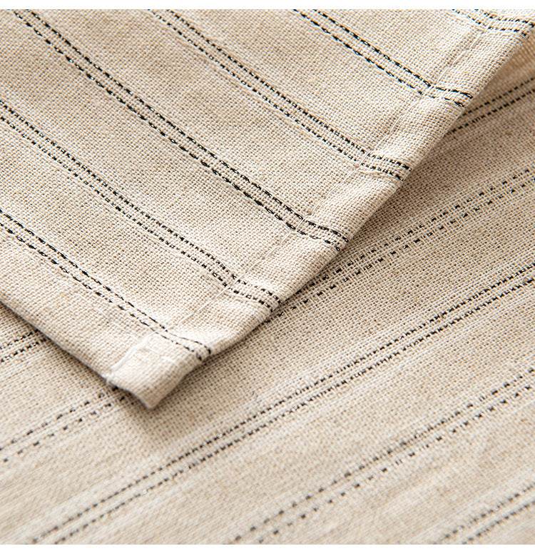 Japanese Rectangular Striped Tablecloth - Mubimart