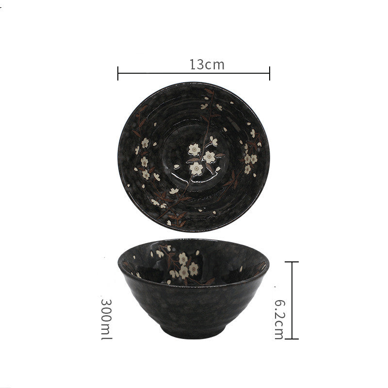 Japanese Small Bowl Single Ceramic Soup - Mubimart -  