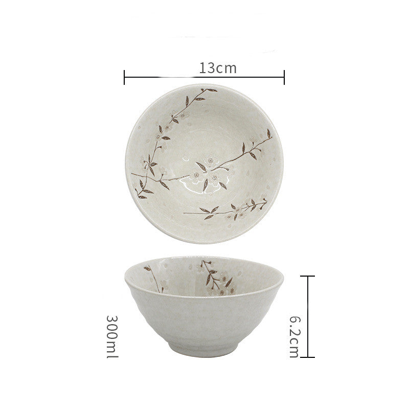 Japanese Small Bowl Single Ceramic Soup - Mubimart -  