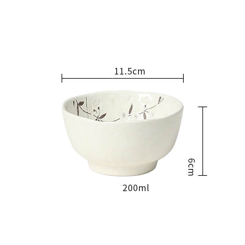 Japanese Small Bowl Single Ceramic Soup - Mubimart