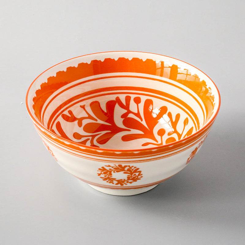 Japanese Style Ceramic Soup Bowl, Large Bowl, Instant Noodle Bowl, Ceramic Bowl For Soup, 8-Inch Household Noodle Soup Bowl, Ramen Bowl - Mubimart