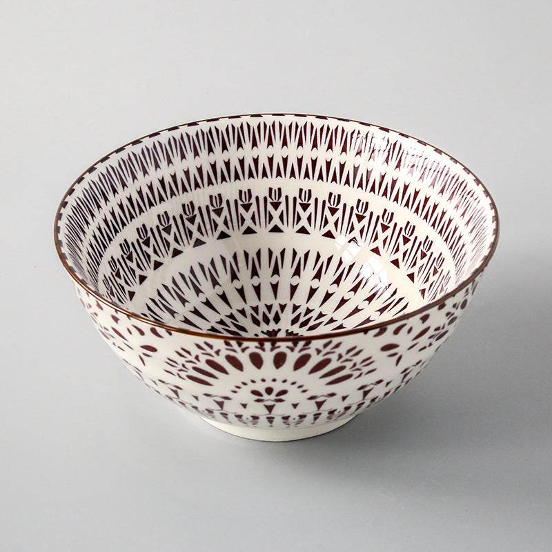 Japanese Style Ceramic Soup Bowl, Large Bowl, Instant Noodle Bowl, Ceramic Bowl For Soup, 8-Inch Household Noodle Soup Bowl, Ramen Bowl - Mubimart