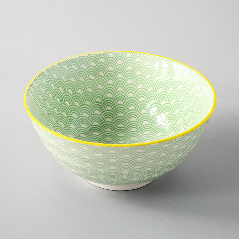 Japanese Style Ceramic Soup Bowl, Large Bowl, Instant Noodle Bowl, Ceramic Bowl For Soup, 8-Inch Household Noodle Soup Bowl, Ramen Bowl - Mubimart