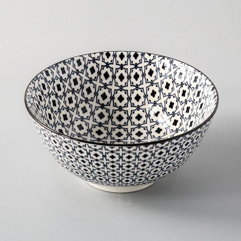Japanese Style Ceramic Soup Bowl, Large Bowl, Instant Noodle Bowl, Ceramic Bowl For Soup, 8-Inch Household Noodle Soup Bowl, Ramen Bowl - Mubimart