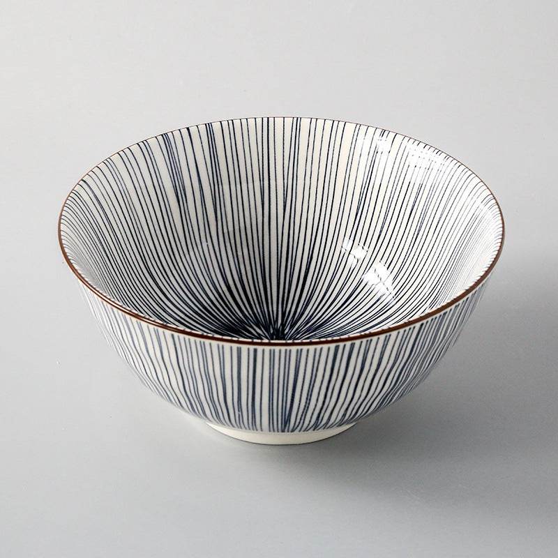 Japanese Style Ceramic Soup Bowl, Large Bowl, Instant Noodle Bowl, Ceramic Bowl For Soup, 8-Inch Household Noodle Soup Bowl, Ramen Bowl - Mubimart