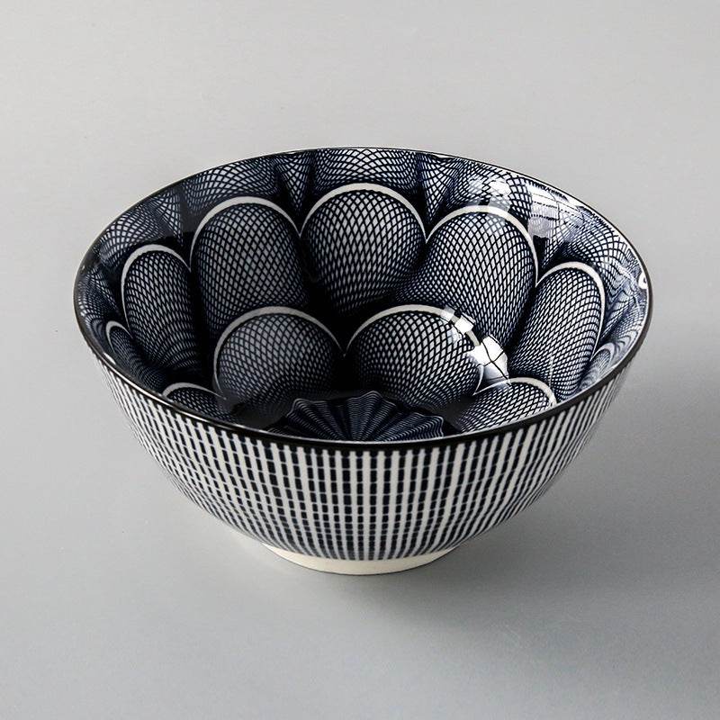 Japanese Style Ceramic Soup Bowl, Large Bowl, Instant Noodle Bowl, Ceramic Bowl For Soup, 8-Inch Household Noodle Soup Bowl, Ramen Bowl - Mubimart