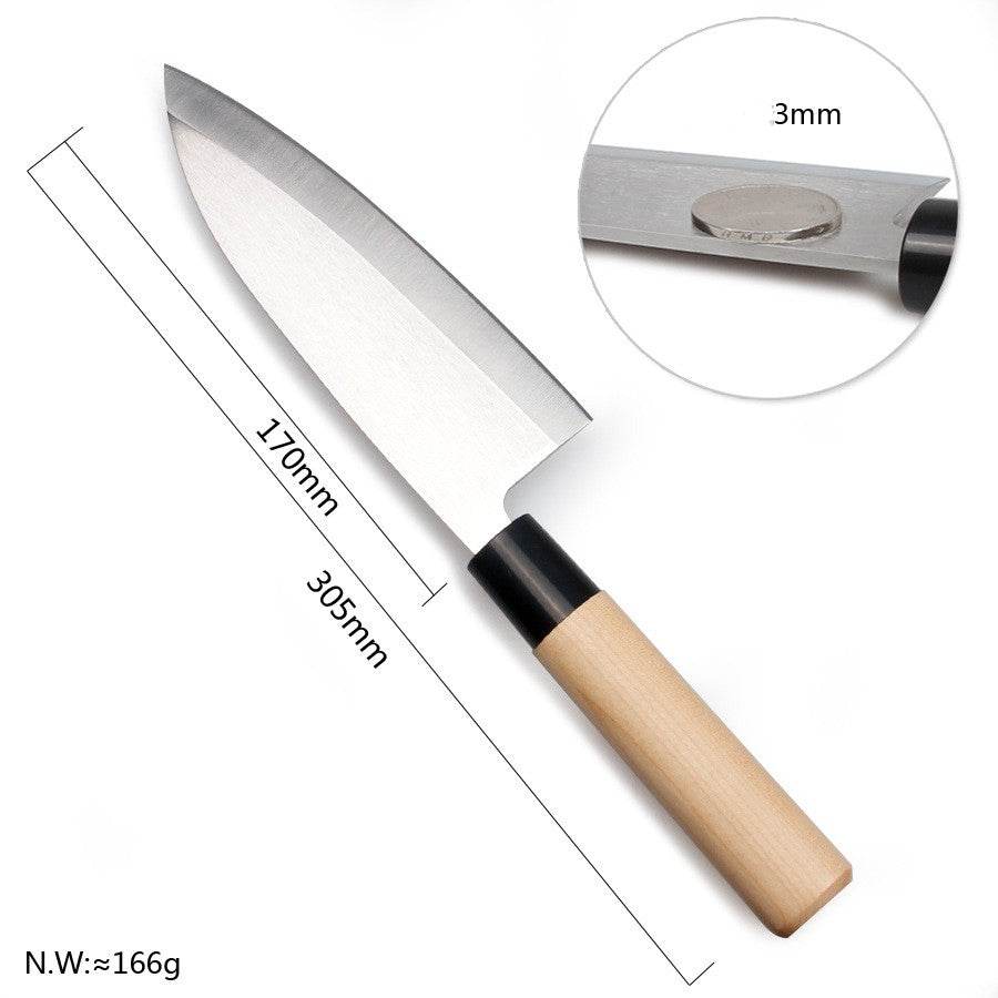 Japanese Style Chef's Knife Kitchen Knife Salmon Raw Knife Willow Blade Sashimi Knife - Mubimart
