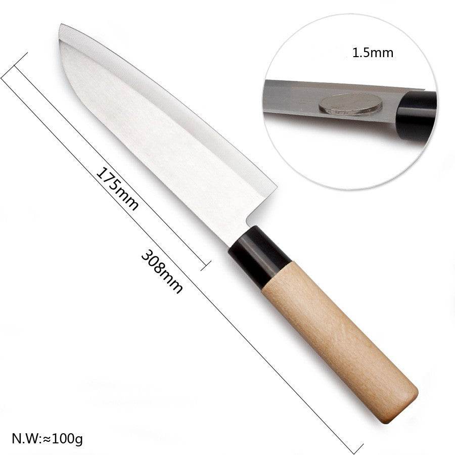 Japanese Style Chef's Knife Kitchen Knife Salmon Raw Knife Willow Blade Sashimi Knife - Mubimart