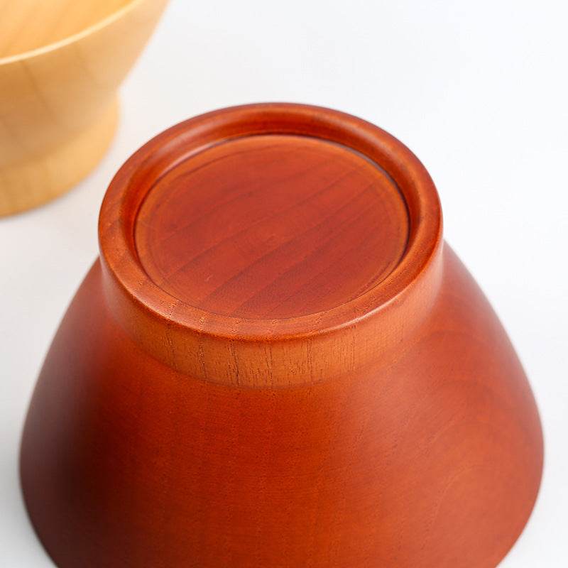 Japanese Style Horn Wooden Bowl Jujube Wood Tableware - Mubimart