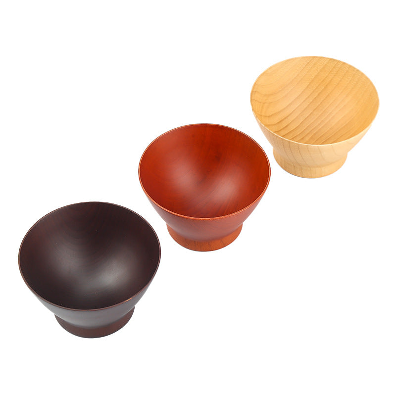 Japanese Style Horn Wooden Bowl Jujube Wood Tableware - Mubimart -  