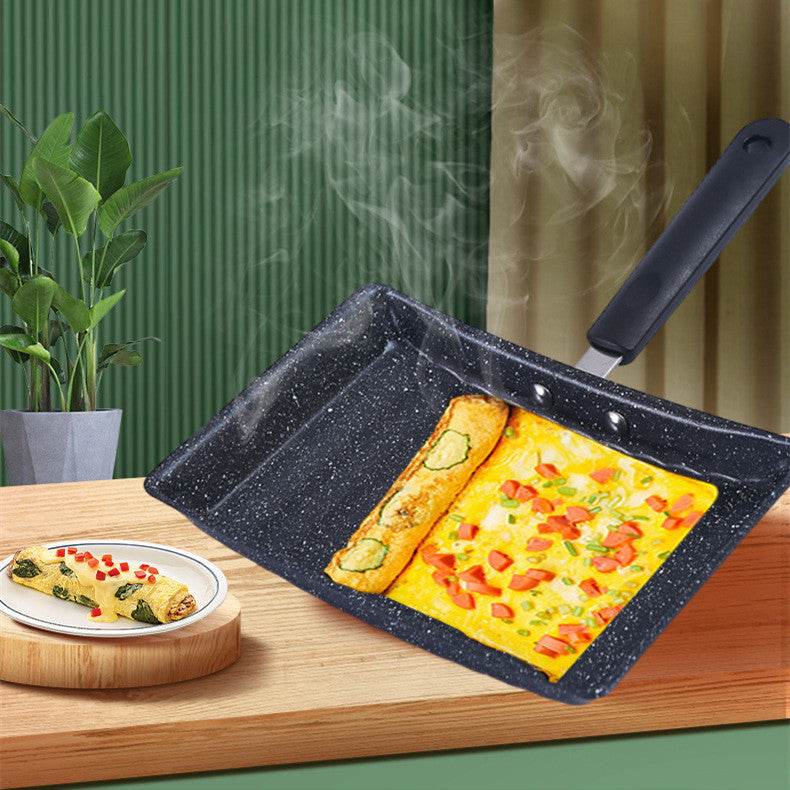 Japanese Style Household Non Stick Square Rice Stone Frying Pan - Mubimart
