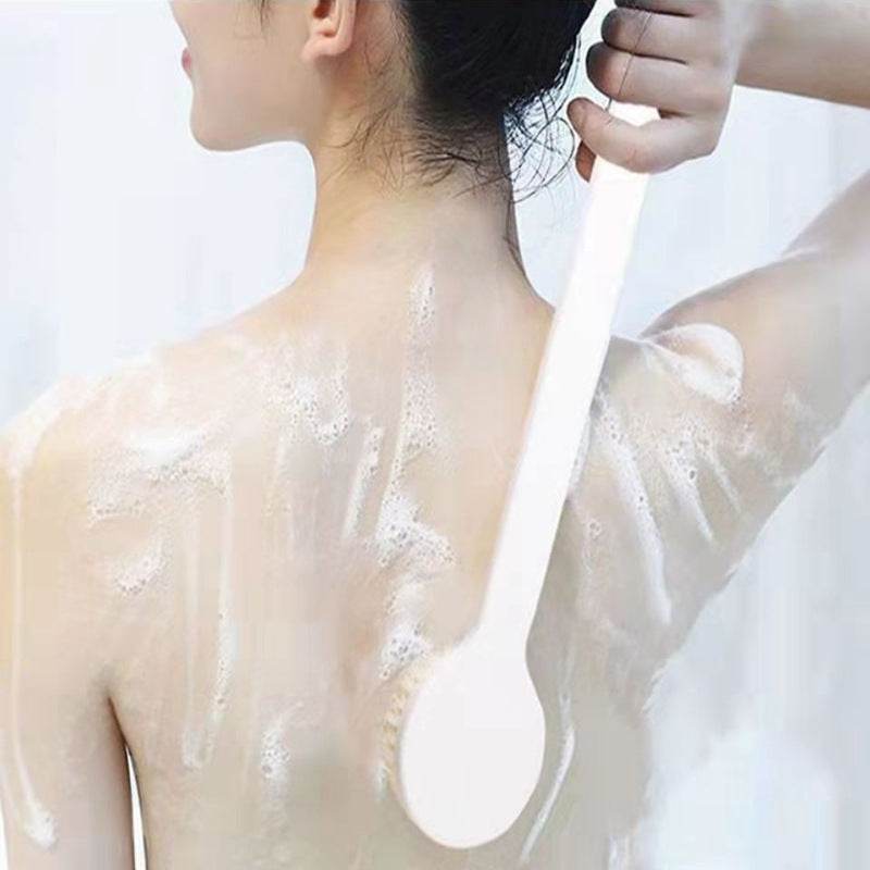 Japanese Style Long Handle Massage Brush Bathroom Scrub Bath Nylon Soft Hair - Mubimart
