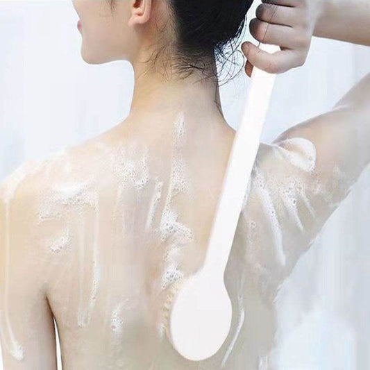 Japanese Style Long Handle Massage Brush Bathroom Scrub Bath Nylon Soft Hair - Mubimart