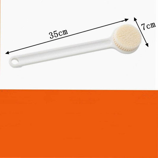 Japanese Style Long Handle Massage Brush Bathroom Scrub Bath Nylon Soft Hair - Mubimart