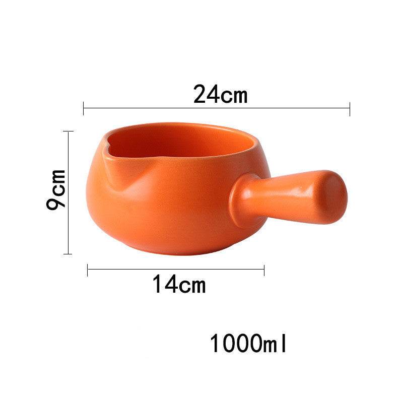 Japanese Style Milk Pot Ceramic Household Non Stick Pot - Mubimart