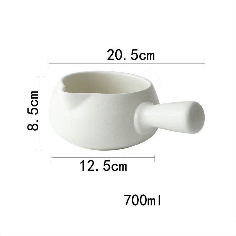 Japanese Style Milk Pot Ceramic Household Non Stick Pot - Mubimart