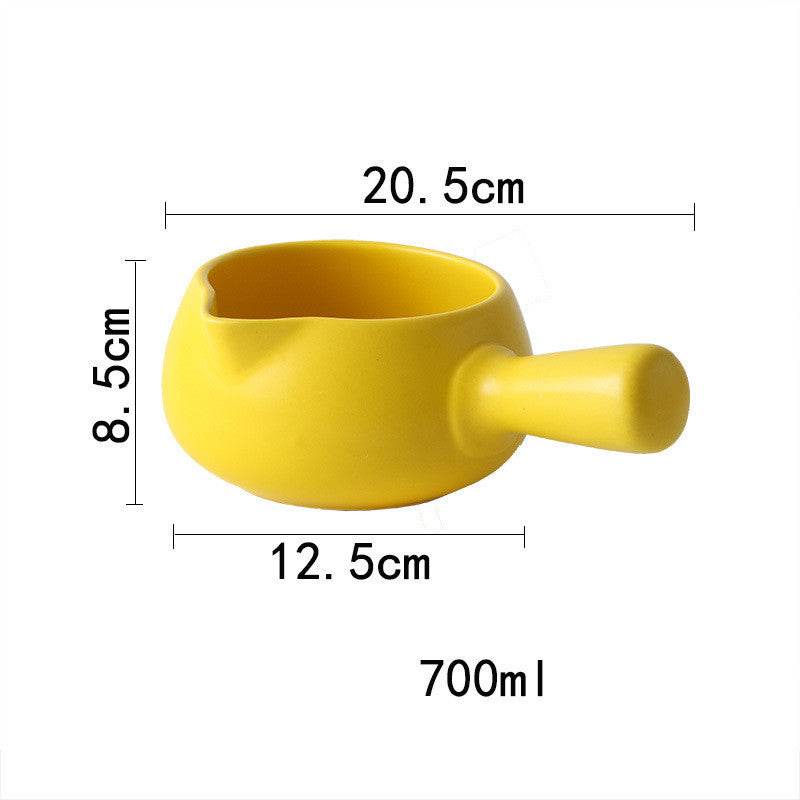 Japanese Style Milk Pot Ceramic Household Non Stick Pot - Mubimart