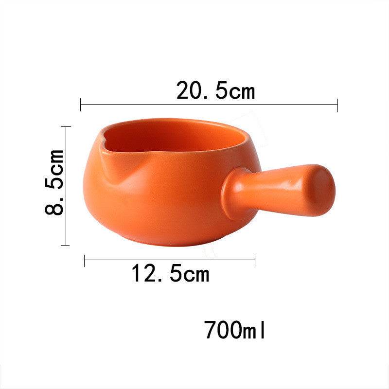 Japanese Style Milk Pot Ceramic Household Non Stick Pot - Mubimart