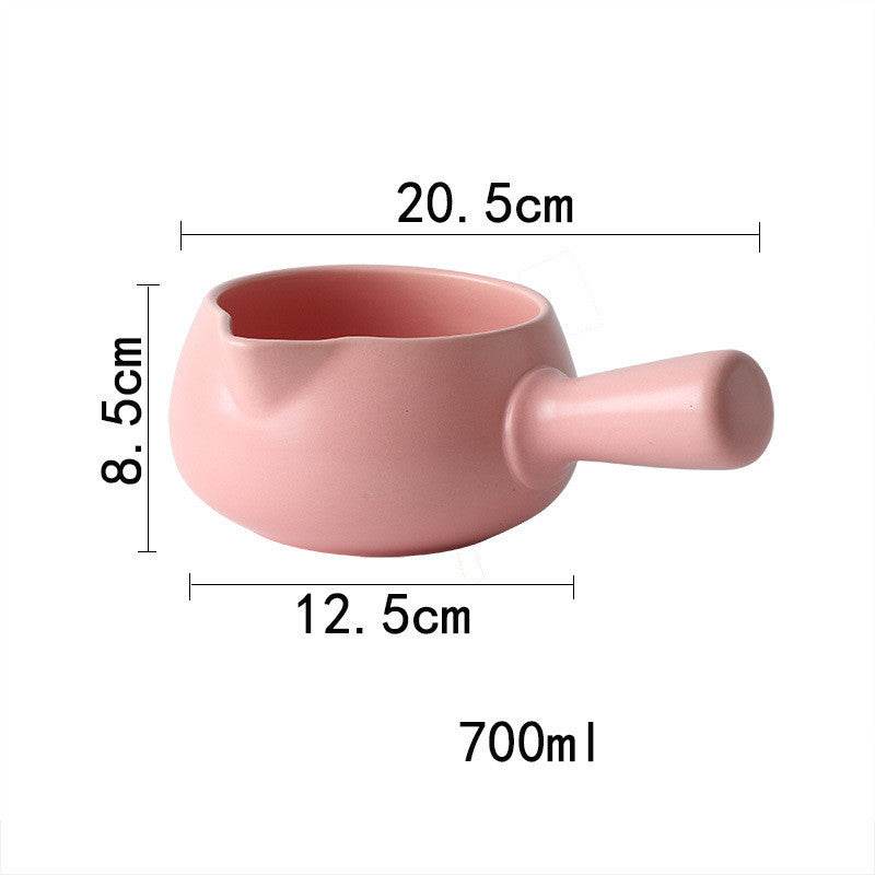 Japanese Style Milk Pot Ceramic Household Non Stick Pot - Mubimart