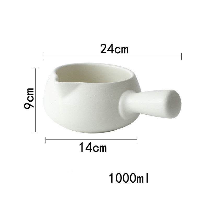 Japanese Style Milk Pot Ceramic Household Non Stick Pot - Mubimart