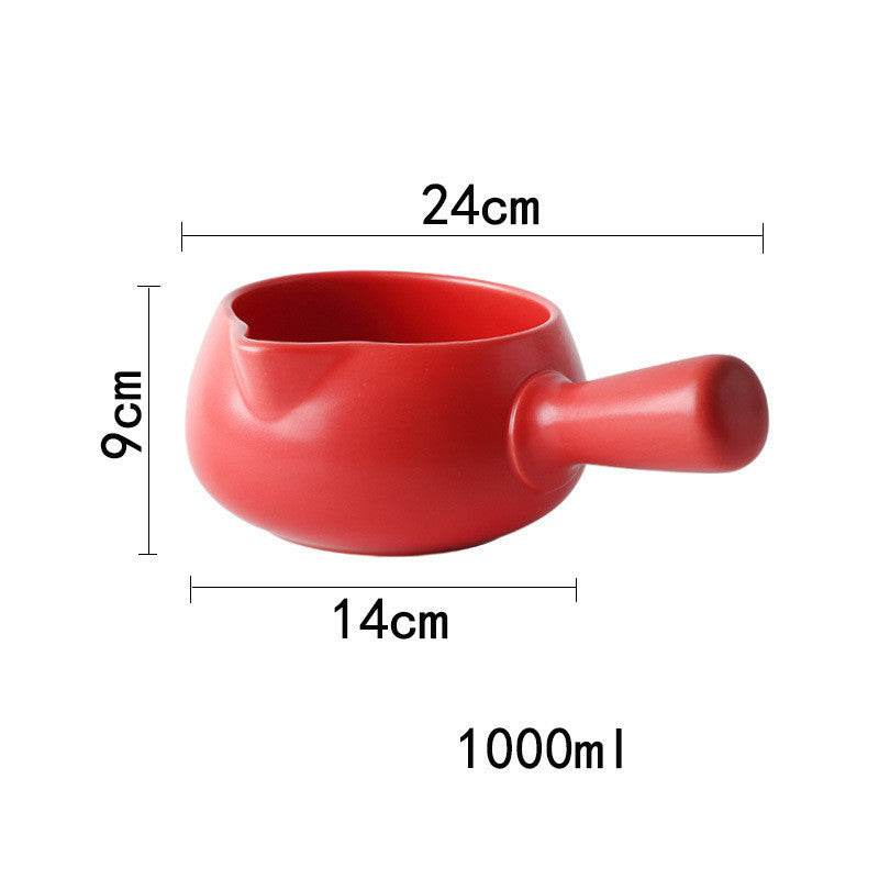 Japanese Style Milk Pot Ceramic Household Non Stick Pot - Mubimart