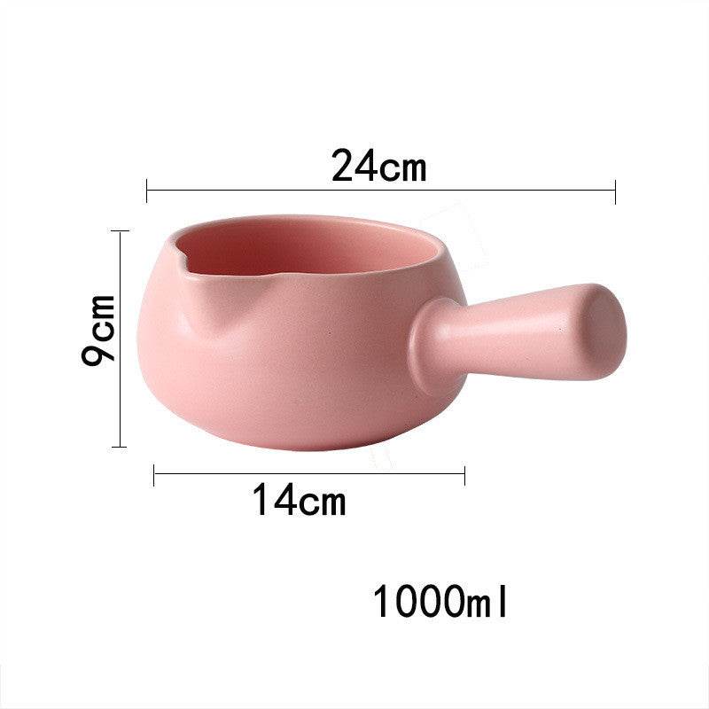 Japanese Style Milk Pot Ceramic Household Non Stick Pot - Mubimart