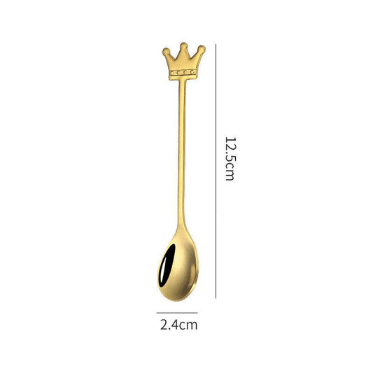 Japanese Style Stainless Steel Cartoon Sunflower Spoon - Mubimart