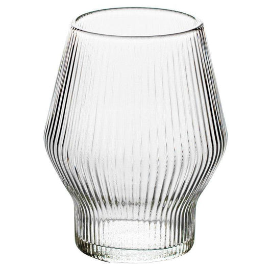 Japanese Style Vertical Pattern Glass Wine Glass Creative Whiskey Glass - Mubimart