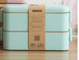 Japanese Tableware Bento Box Wheat Straw - Mubimart