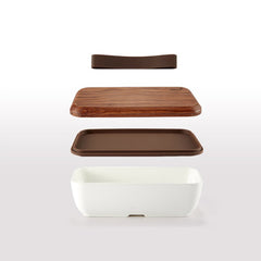 Japanese Wood Bento Box - Mubimart -  