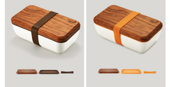 Japanese Wood Bento Box - Mubimart -  