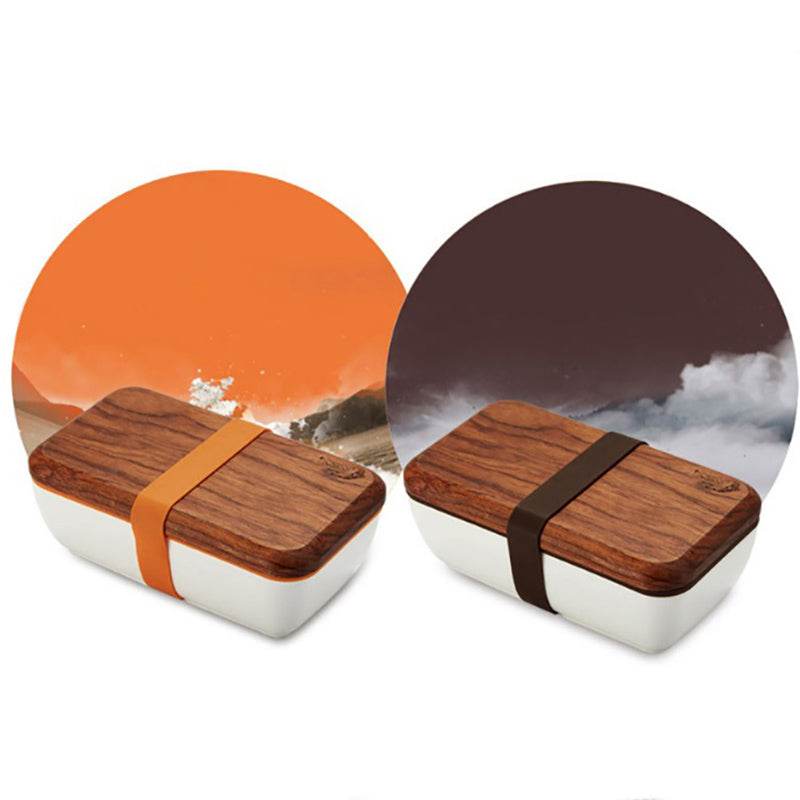 Japanese Wood Bento Box - Mubimart