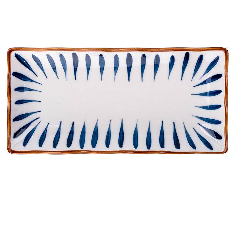 Japanese-style Dinner Plate, Household Ceramic Plate, Breakfast Plate, Tableware, Fish Plate, Sushi Plate - Mubimart
