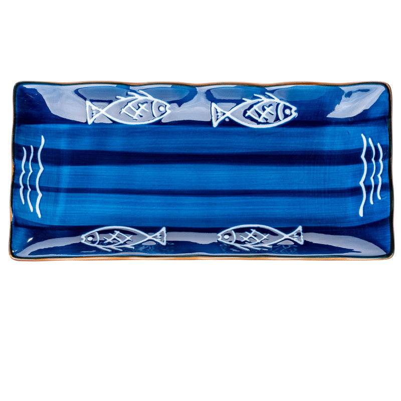 Japanese-style Dinner Plate, Household Ceramic Plate, Breakfast Plate, Tableware, Fish Plate, Sushi Plate - Mubimart